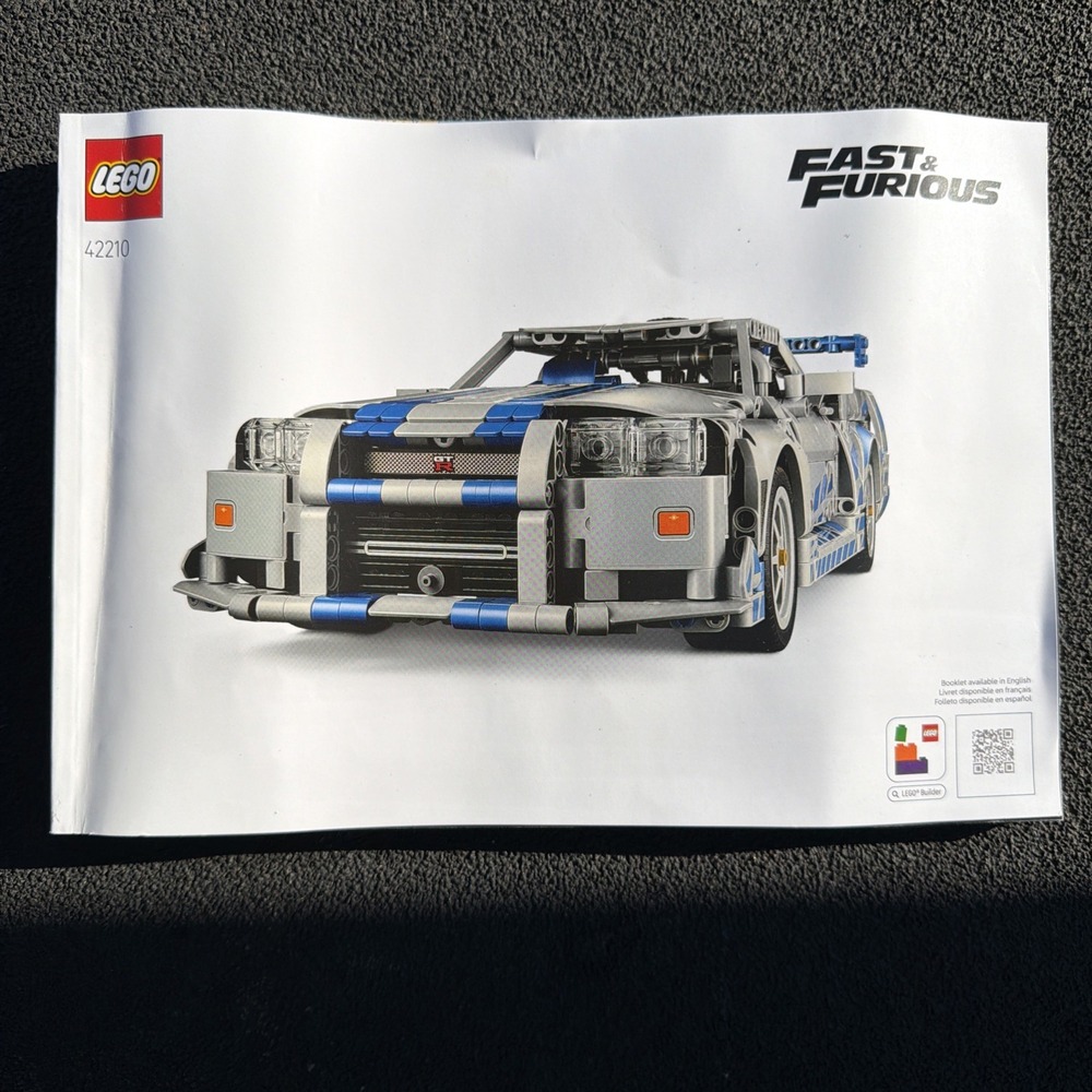 LEGO Technic Fast & Furious Nissan Skyline GT-R Instruction Manual -Booklet Only